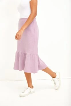 Melia Scallop Knit Skirt - Lavender -AGOLDE || CITIZENS OF HUMANITY Sales 0405 Melia Lavender 1634 web 93a92534 eb13 437b 994d 54e3f0fa1bcd