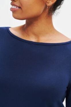 Francoise 3/4 Sleeve Dream Knit Tee - Ocean -AGOLDE || CITIZENS OF HUMANITY Sales 0422 3Q Slv Francoise Ocean 1369 web 0fc2a0b9 71b7 4340 ad84 65753cfa1c30