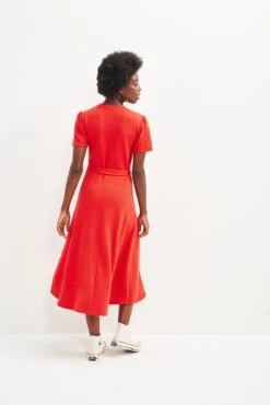 Tenille Scallop Knit Midi Dress -AGOLDE || CITIZENS OF HUMANITY Sales 0424 Tenille Carmine 2610 web