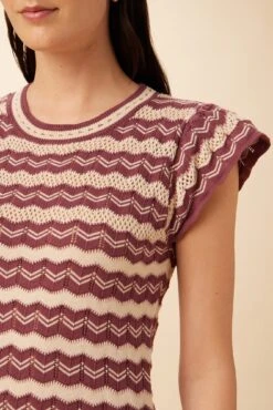 Betsy Organic Cotton Dress - Sumac And Birch Stripe -AGOLDE || CITIZENS OF HUMANITY Sales 0428 Betsy Sumac Birch Stripe 4