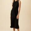 Cortney Cottonseed Cupro Dress - Black -AGOLDE || CITIZENS OF HUMANITY Sales 0448 Cortney Cupro Black 1