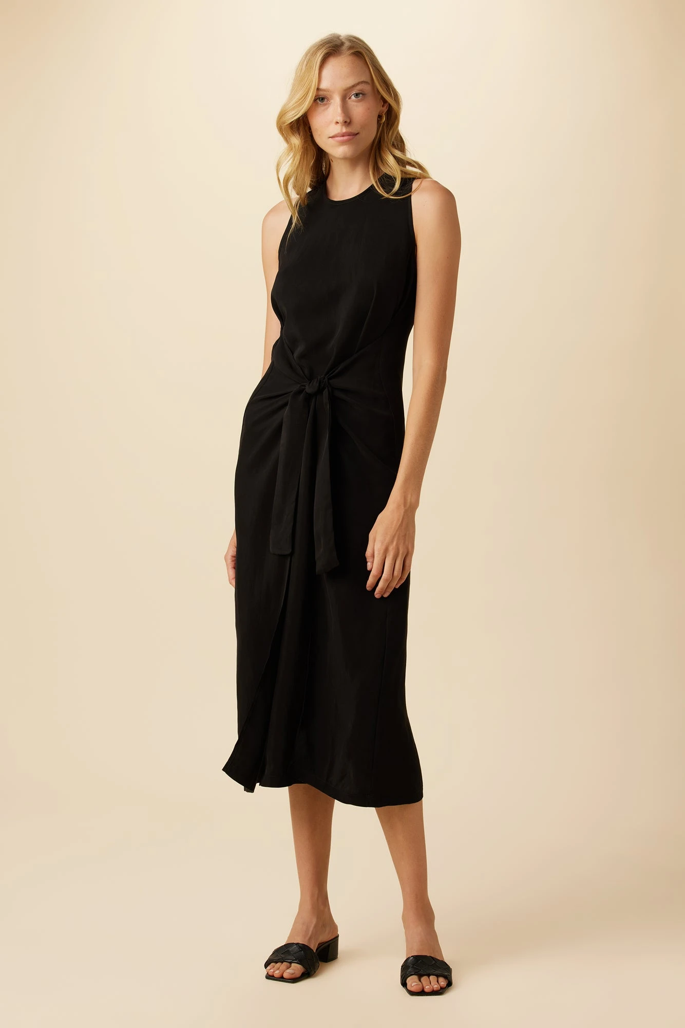 Cortney Cottonseed Cupro Dress - Black 3 Cortney Cottonseed Cupro Dress - Black