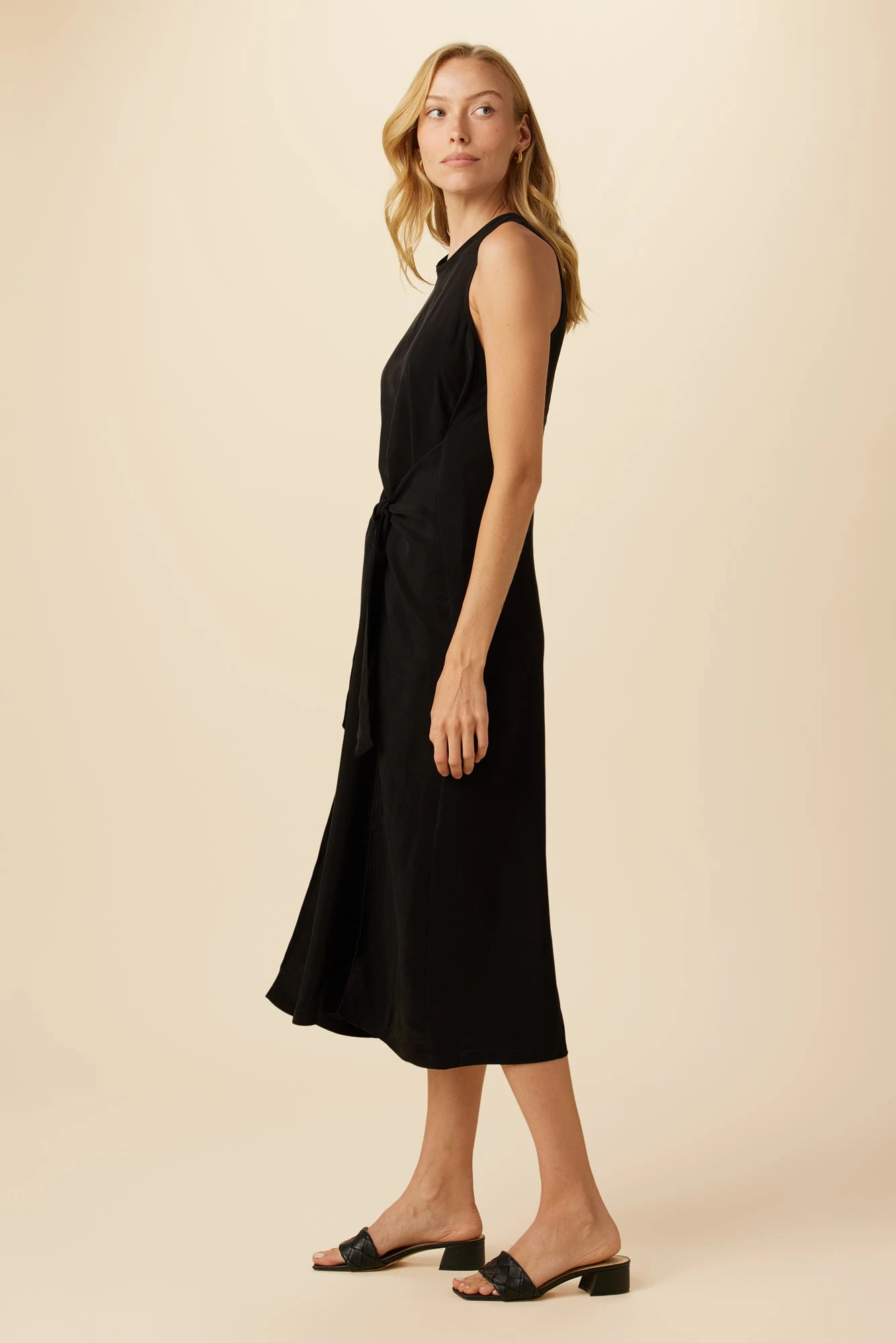 Cortney Cottonseed Cupro Dress - Black 4 Cortney Cottonseed Cupro Dress - Black - Image 2