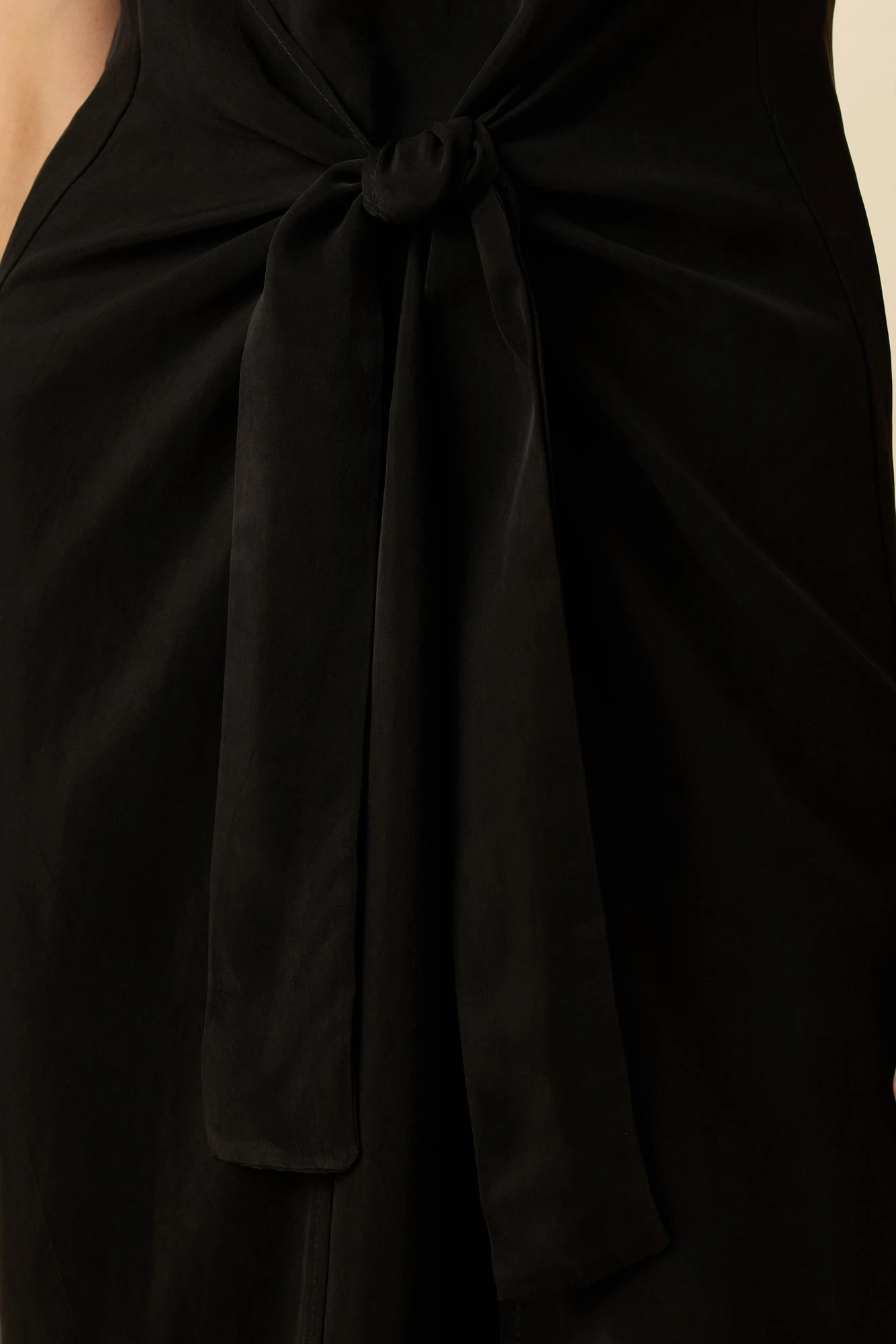 Cortney Cottonseed Cupro Dress - Black 6 Cortney Cottonseed Cupro Dress - Black - Image 4