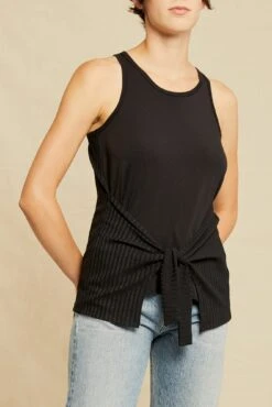 Celeste Knit Tank - Black