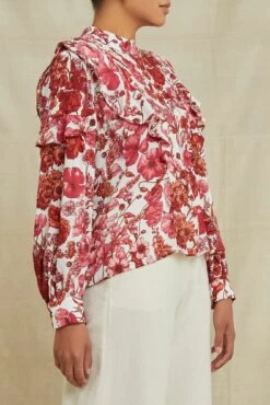 Clara Ecovero Blouse - Elsinore Floral -AGOLDE || CITIZENS OF HUMANITY Sales 0485ClaraElsinoreRed 7509 web 68b0f4f8 d559 4485 9b3d 7d9073d58a11