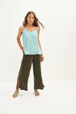 Lisbon Cupro Blouse - Aquamarine -AGOLDE || CITIZENS OF HUMANITY Sales 0491 Lisbon Aquamarine 1530 web f9eb4bcc 1a75 4d5b 9c06 58a9a76c4568