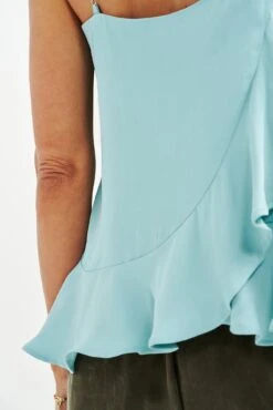 Lisbon Cupro Blouse - Aquamarine -AGOLDE || CITIZENS OF HUMANITY Sales 0491 Lisbon Aquamarine 1621 web db408f86 b838 478c 8021 d883da7b3afb