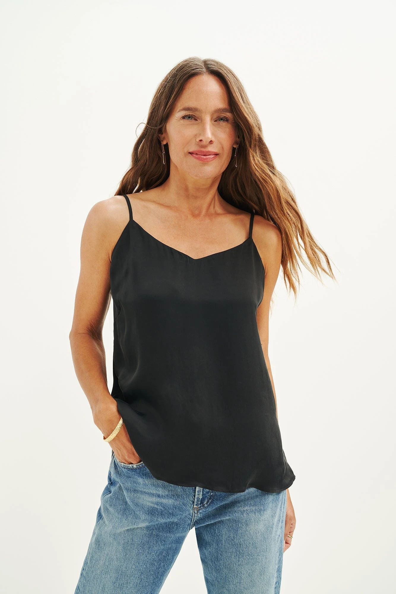 Lisbon Cupro Blouse - Black 3 Lisbon Cupro Blouse - Black