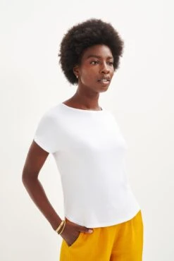 Chessa Dream Knit Tee - White