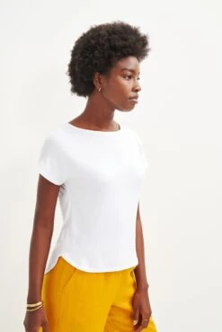 Chessa Dream Knit Tee - White -AGOLDE || CITIZENS OF HUMANITY Sales 0505 Chessa White 0851 web 6e85fa92 af98 4183 bfd1 ea204111423f