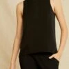 Pippen Mixed Cupro Tank - Black - ReAmour -AGOLDE || CITIZENS OF HUMANITY Sales 0510 Pippen Black 0255 Web 50e9158b 4eb0 4dfe a637 baae94601960