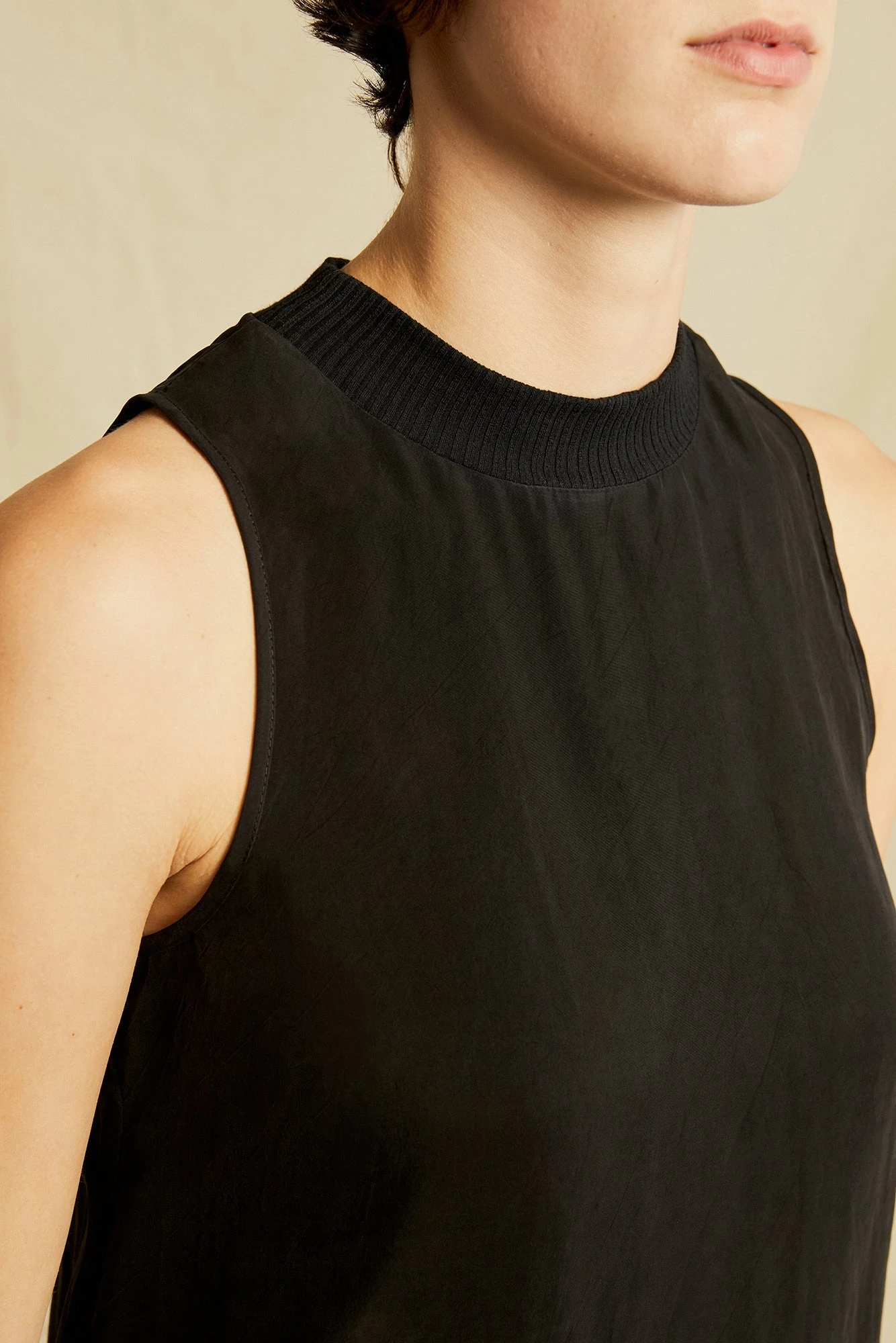 Pippen Mixed Cupro Tank - Black - ReAmour 6 Pippen Mixed Cupro Tank - Black - ReAmour - Image 4