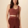 Rosa Paris Rib Tank - Earth -AGOLDE || CITIZENS OF HUMANITY Sales 0516 Rosa Earth 1