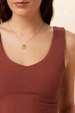 Rosa Paris Rib Tank - Earth -AGOLDE || CITIZENS OF HUMANITY Sales 0516 Rosa Earth 4