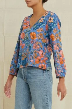 Leila Washable Silk Blouse - Mirabel -AGOLDE || CITIZENS OF HUMANITY Sales 0527LeilaMirabel 2726 web ea997737 8d5f 48df 93a0 6174aeb33083