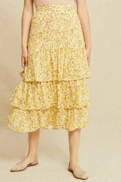 Christy Ecovero Skirt - Dandelion Floral
