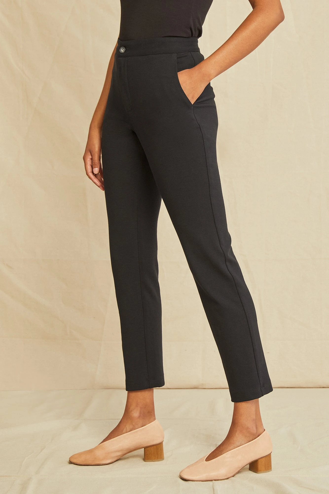 Graziella Ponte Twill Pants - Black 4 Graziella Ponte Twill Pants - Black - Image 2