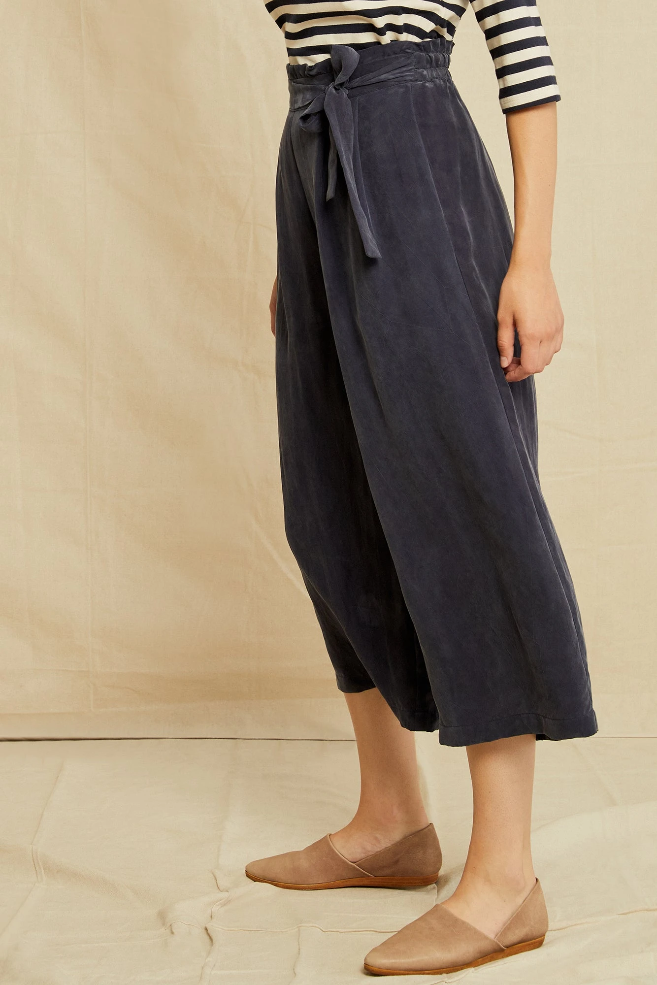 Gael Cottonseed Cupro Pants - Ocean 4 Gael Cottonseed Cupro Pants - Ocean - Image 2