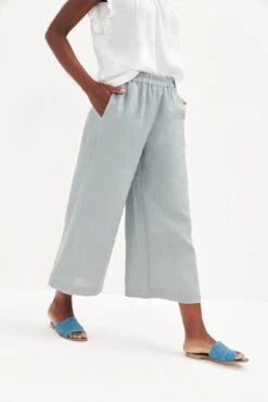 Salice Linen Pants - ReAmour -AGOLDE || CITIZENS OF HUMANITY Sales 0558 Salice Linen Eucalyptus 1280 web 40ef8f57 94e1 4323 a841 be12a290f314