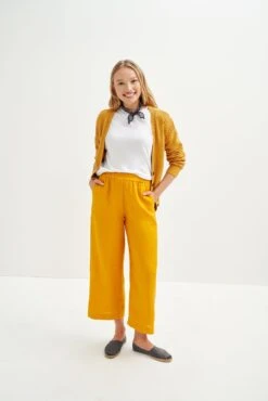Salice Linen Pants - ReAmour -AGOLDE || CITIZENS OF HUMANITY Sales 0558 Salice Linen Sunflower 1950 web 1449ce69 ea81 453c 8355 90582efd6427