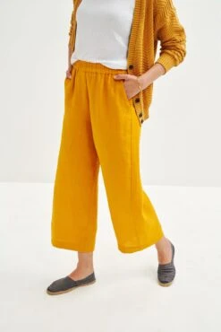 Salice Linen Pants - ReAmour -AGOLDE || CITIZENS OF HUMANITY Sales 0558 Salice Linen Sunflower 1976 web 210dcae7 1a3f 46a5 8160 c6314ff7be96