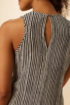 Cortney Washable Silk Midi Dress - Ink Stripe -AGOLDE || CITIZENS OF HUMANITY Sales 0561R1 Cortney Ink Stripe 4