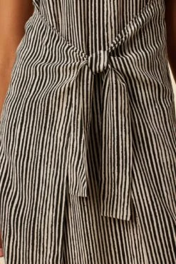 Cortney Washable Silk Midi Dress - Ink Stripe -AGOLDE || CITIZENS OF HUMANITY Sales 0561R1 Cortney Ink Stripe 5