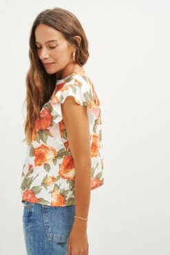Calla Upcycled Blouse - Seville Floral -AGOLDE || CITIZENS OF HUMANITY Sales 0568 Calla Upcycled Seville Floral 2270 web