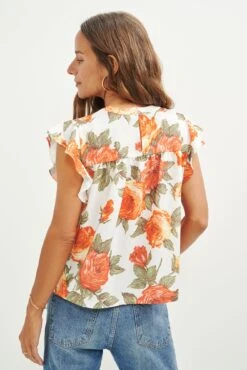 Calla Upcycled Blouse - Seville Floral -AGOLDE || CITIZENS OF HUMANITY Sales 0568 Calla Upcycled Seville Floral 2272 web
