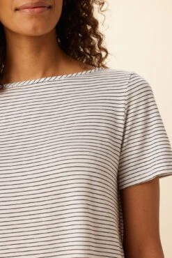 Roxie Reverie Slub Tee - Gigi White Stripe -AGOLDE || CITIZENS OF HUMANITY Sales 0595 Roxie Gigi Stripe White 4