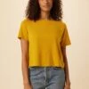Roxie Reverie Slub Tee - Sunflower -AGOLDE || CITIZENS OF HUMANITY Sales 0595 Roxie Sunflower 1