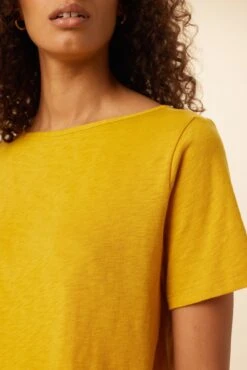 Roxie Reverie Slub Tee - Sunflower -AGOLDE || CITIZENS OF HUMANITY Sales 0595 Roxie Sunflower 4