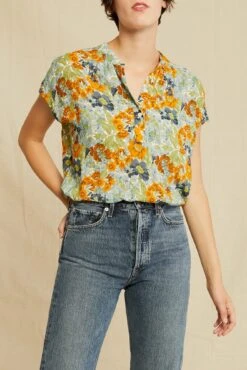 Renata Ecovero Blouse -AGOLDE || CITIZENS OF HUMANITY Sales 0607 Renata Ecovera Veranda Floral 2618 web