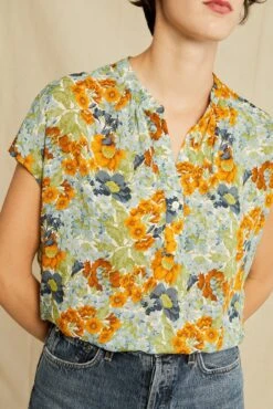 Renata Ecovero Blouse -AGOLDE || CITIZENS OF HUMANITY Sales 0607 Renata Ecovera Veranda Floral 2638 web