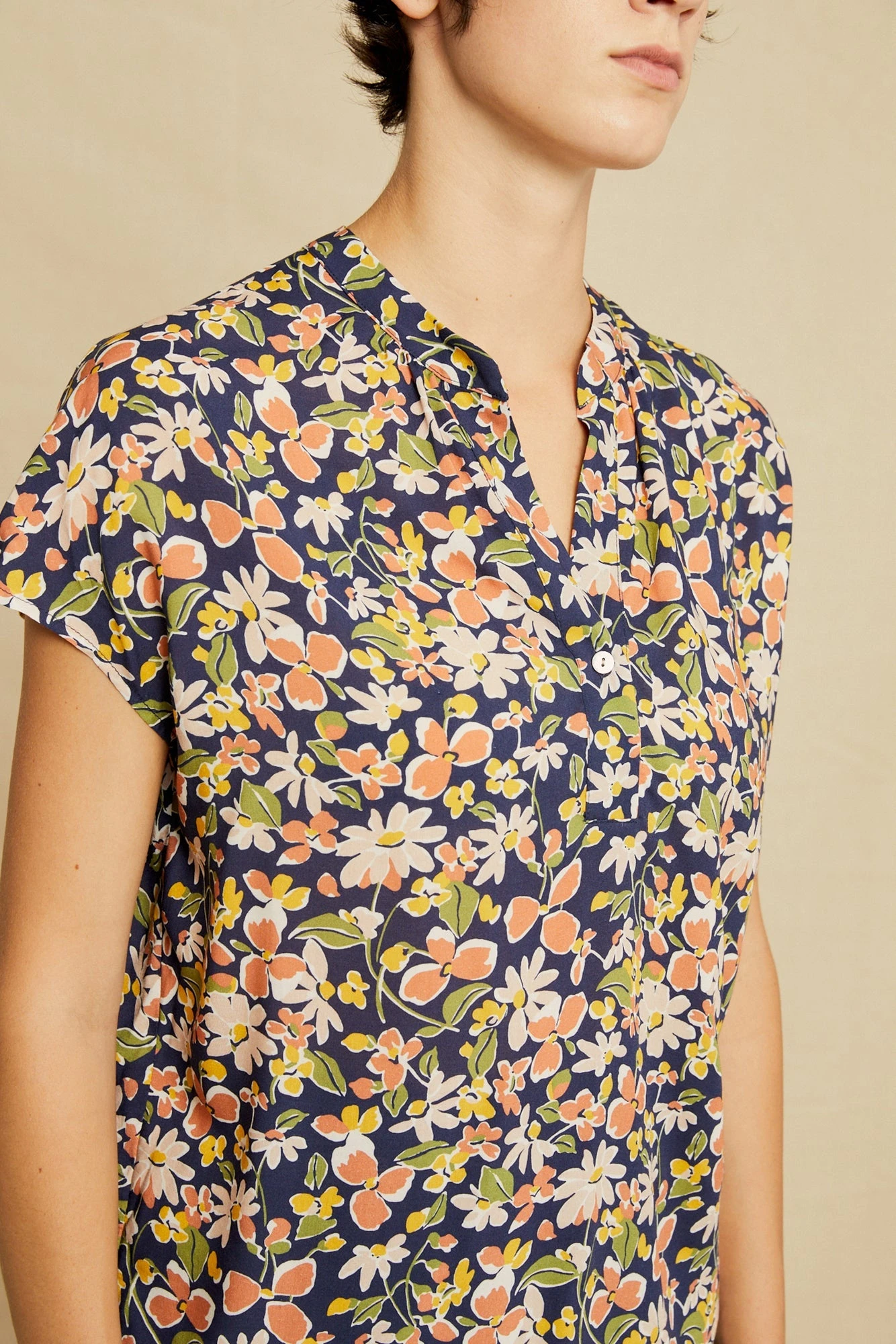 Renata Ecovero Blouse - Mojave Floral