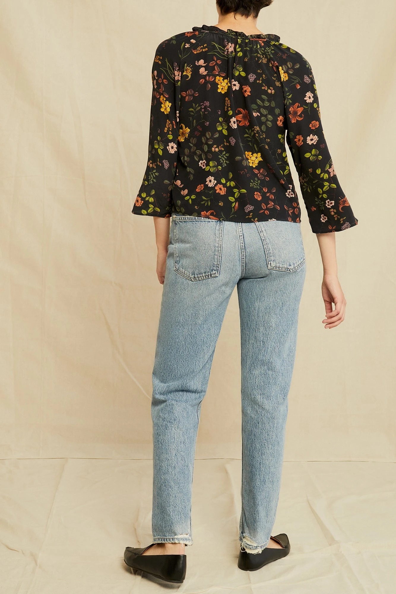 Isla Washable Silk Blouse - St. Germain Floral 5 Isla Washable Silk Blouse - St. Germain Floral - Image 3