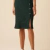 Gadot Paris Rib Skirt - Darkest Spruce -AGOLDE || CITIZENS OF HUMANITY Sales 0612 Gadot Darkest Spruce 1
