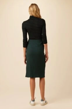Gadot Paris Rib Skirt - Darkest Spruce -AGOLDE || CITIZENS OF HUMANITY Sales 0612 Gadot Darkest Spruce 3