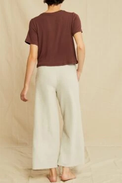 Tara Dream Rib Cropped Tee - Mocha -AGOLDE || CITIZENS OF HUMANITY Sales 0622 Tara Mocha 5721 web f19c149f 420d 4cf7 88fd c18da3ac343f