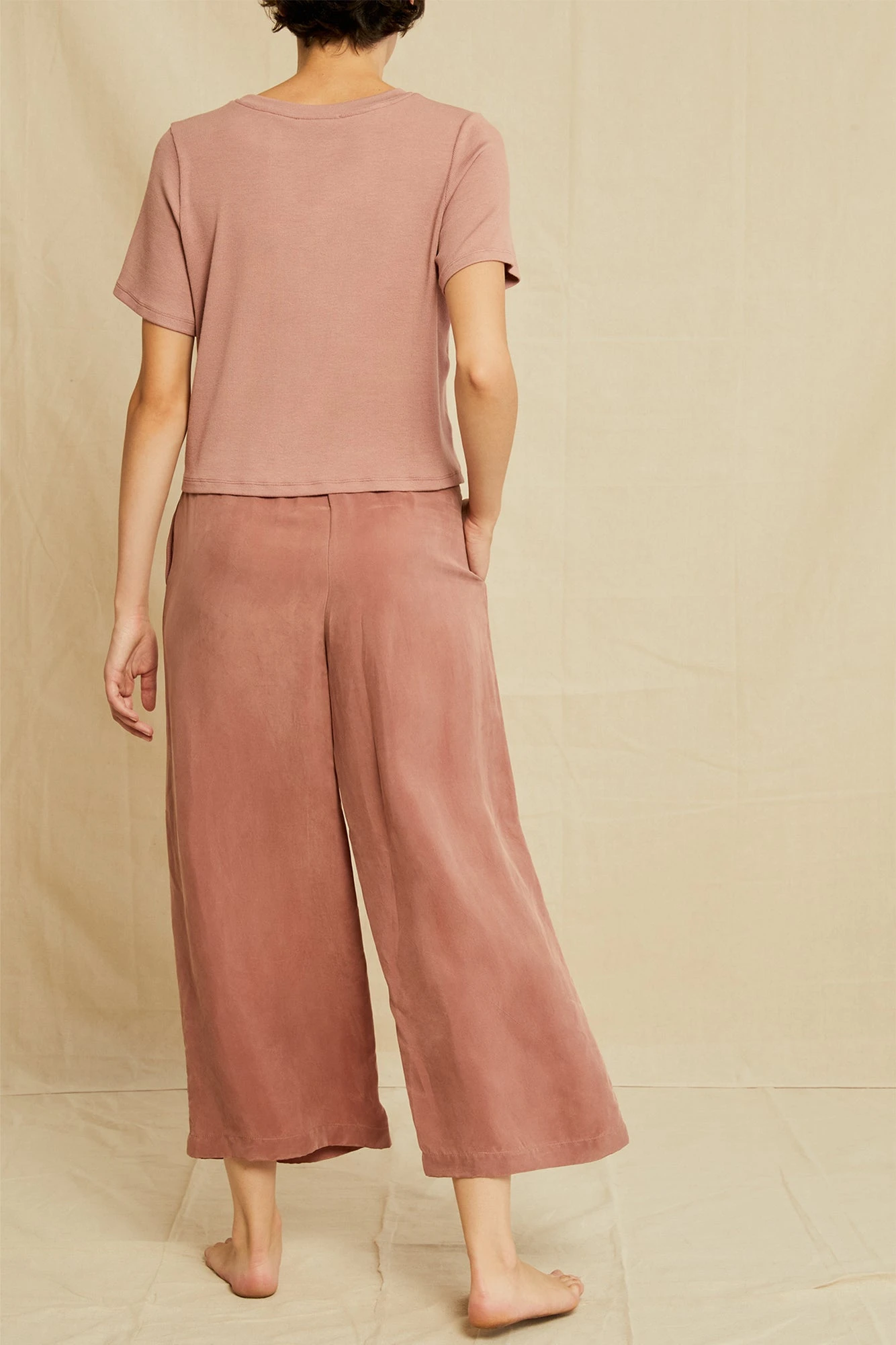 Tara Dream Rib Cropped Tee - Quartz 6 Tara Dream Rib Cropped Tee - Quartz - Image 4