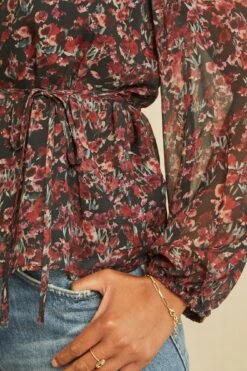 Yvonne Nouveau Silk Blouse -AGOLDE || CITIZENS OF HUMANITY Sales 0695 Yvonne Joshua Tree Floral 1630