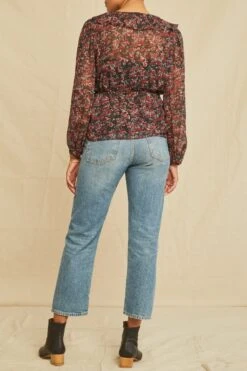 Yvonne Nouveau Silk Blouse -AGOLDE || CITIZENS OF HUMANITY Sales 0695 Yvonne Joshua Tree Floral 1652