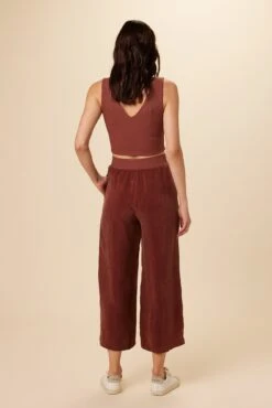 Salice Mixed Cupro Pants - Earth -AGOLDE || CITIZENS OF HUMANITY Sales 0721 Salice Mixed Media Earth 3