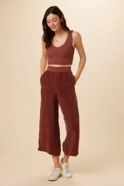 Salice Mixed Cupro Pants - Earth -AGOLDE || CITIZENS OF HUMANITY Sales 0721 Salice Mixed Media Earth 5