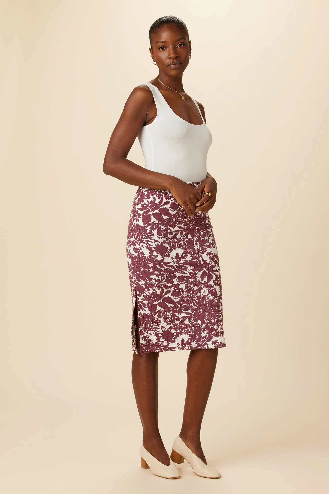 Vindy Provence Rib Skirt - Verona Truffle 4 Vindy Provence Rib Skirt - Verona Truffle - Image 2