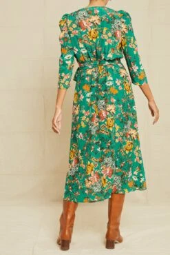 Maribel Washable Silk Wrap Dress - Rosalind Floral -AGOLDE || CITIZENS OF HUMANITY Sales 0745 Maribel Rosalind Floral 13864 web