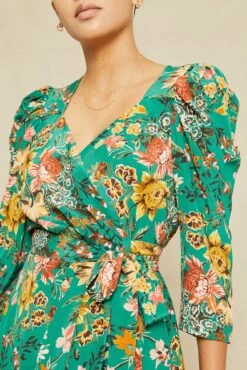 Maribel Washable Silk Wrap Dress - Rosalind Floral -AGOLDE || CITIZENS OF HUMANITY Sales 0745 Maribel Rosalind Floral 13876 web