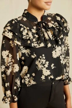 Myra Upcycled Blouse - Champagne Chiffon -AGOLDE || CITIZENS OF HUMANITY Sales 0758 Myra Chiffon Champagne Chiffon 10014 web