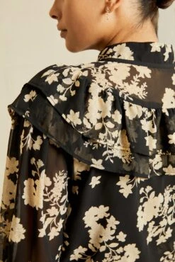 Myra Upcycled Blouse - Champagne Chiffon -AGOLDE || CITIZENS OF HUMANITY Sales 0758 Myra Chiffon Champagne Chiffon 10024 web